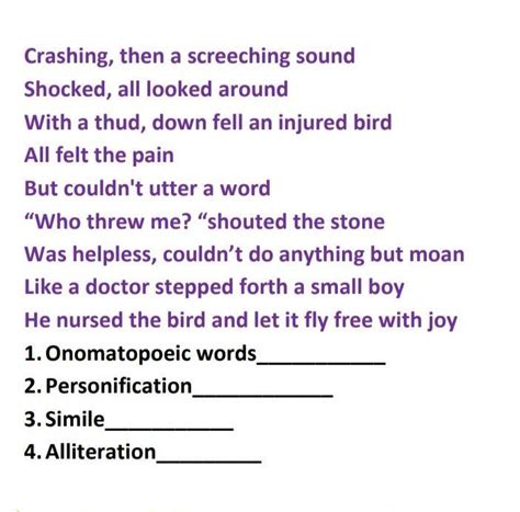 read the poem and identify the figure of speech..it's urgent - Brainly.in