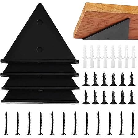 Halyuhn Floating Shelf Bracket 4 x 3 inches for Small Floating Wood ...