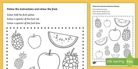 👉 Shading a Quarter Activity Sheet (teacher made)
