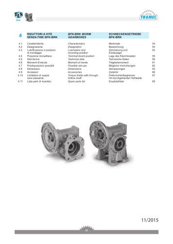 Helical and bevel-helical gearboxes catalogue - TRAMEC - PDF Catalogs ...