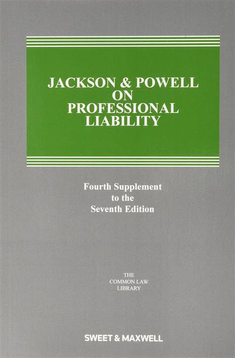 Buy Jackson and Powell on Professional Liability (4th Supplement) Book ...