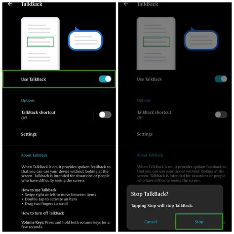 How to Turn Off Talkback