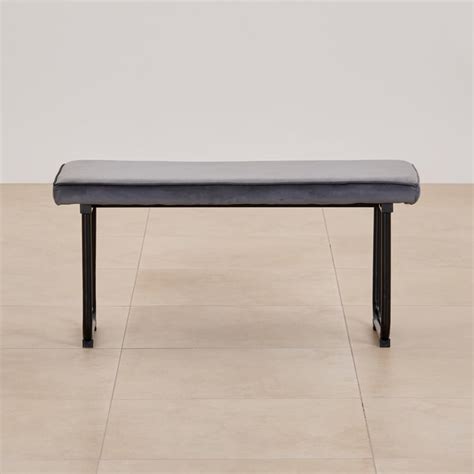 Buy (Refurbished) Polaris Fabric Dining Bench - Grey from Home Centre ...