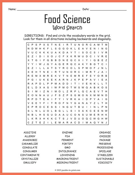 Free Printable Science Word Search Puzzles Free Printable Word Search