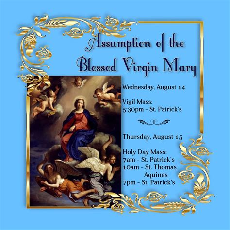 Assumption of the Blessed Virgin Mary and Lady of Knock Novena , 9 ...