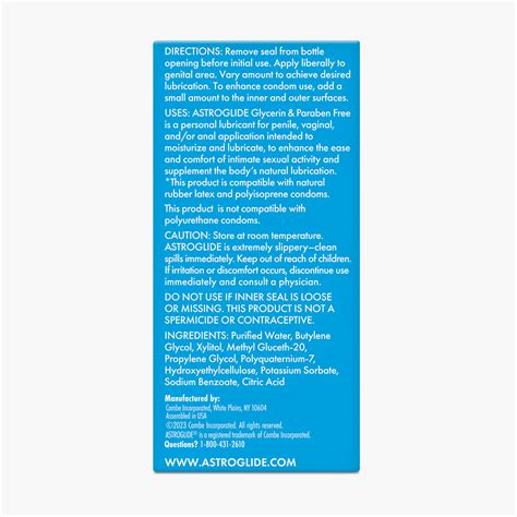 Paraben and Glycerin-Free Lubricant | Astroglide