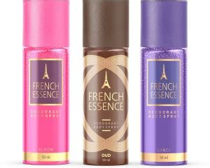 FRENCH ESSENCE Deodorant Body Spray, Long Lasting Unisex Perfume (Pack ...
