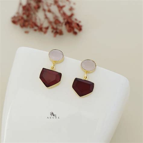 Twin Glossy Oval Penta Earring – Adore By Priyanka