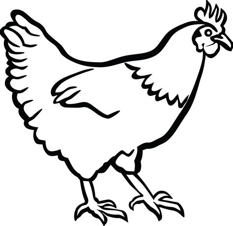Free Black And White Rooster Clipart, Download Free Black And White ...