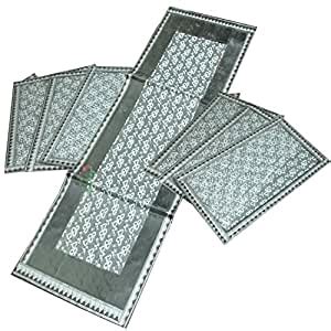 Buy Kuber Industries Luxurious Laminated Patch Design PVC Table Runner ...