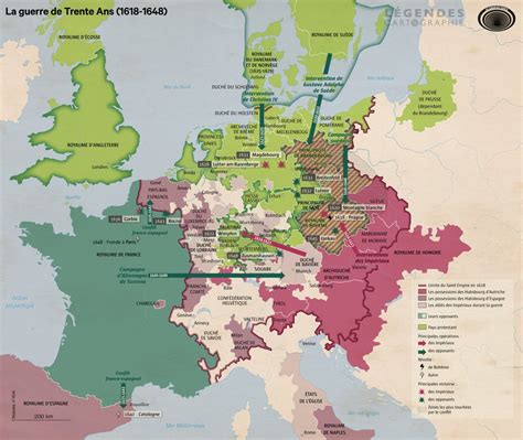 The Thirty Years War, 1618-1648. by @LegendesCarto - Maps on the Web