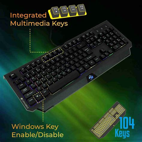 ZEBRONICS Transformer K2 Wired USB Standard Desktop Keyboard Compatible ...