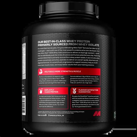 Muscletech Nitrotech 100% Whey Gold,1.81Kg