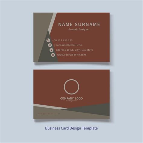 Business Card Design Sample Vector 的图像结果