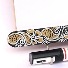 Buy IVEI Wooden Fridge Magnet with a whiteboard and Hooks (Long, Mehndi ...