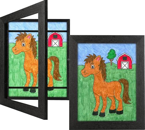 JDZIVTOP 2 Pack 8.5x11 Kids Art Frames Rustic Black, Kids India | Ubuy