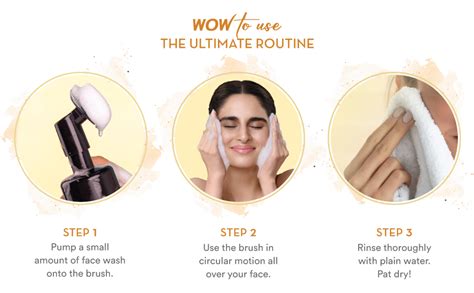WOW Skin Science Ubtan Foaming Face Wash | Built in Brush for Deep ...