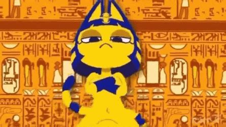 Ankha Crossed Arms Hips Swinging GIF | GIFDB.com