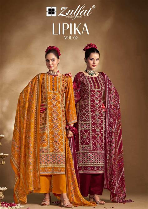Lipika Vol 2 Cotton Dress Material – Elegant Handwork & Vibrant Dupatta