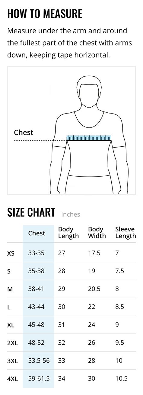 Mens Shirt Size Chart Chest Men's & Women's Size Guide | Clothing