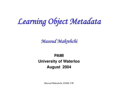 Image result for Learning Object Metadata Definition