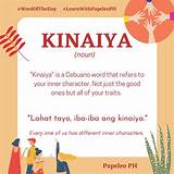 "Kinaiya" : A Cebuano Word [Philippine Language] | Filipino words ...