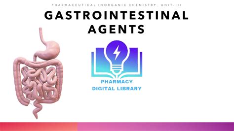 Unit-3, Gastrointestinal Agents (Pharmaceutical Inorganic Chemistry)
