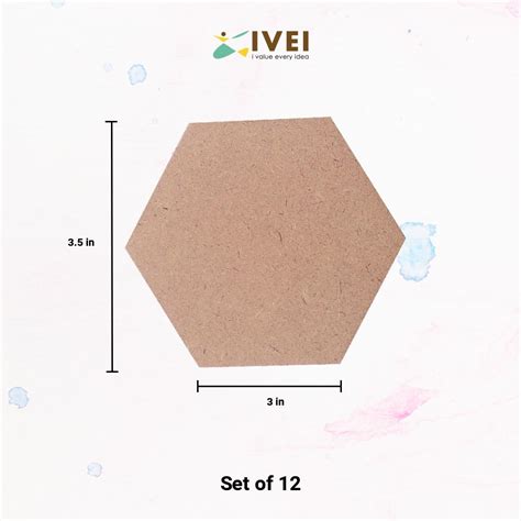 IVEI DIY MDF Hexagon Coasters - Set of 12 – I Value Every Idea