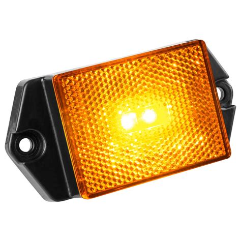 Lumitronics Reflector LED Marker Light w/Ear Mount (Amber Lens ...
