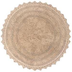 Buy RAJRANG Soft Cotton Crochet Reversible Round Bath Rug - Mats for ...