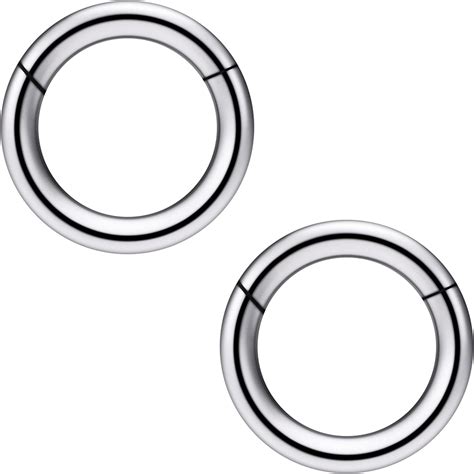 Ocptiy 8G 6G 4G 2G Titaniumm Hinged Septum Rings India | Ubuy