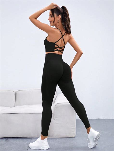 SHEIN Sport Studio Set da yoga e attività sportiva da donna senza ...