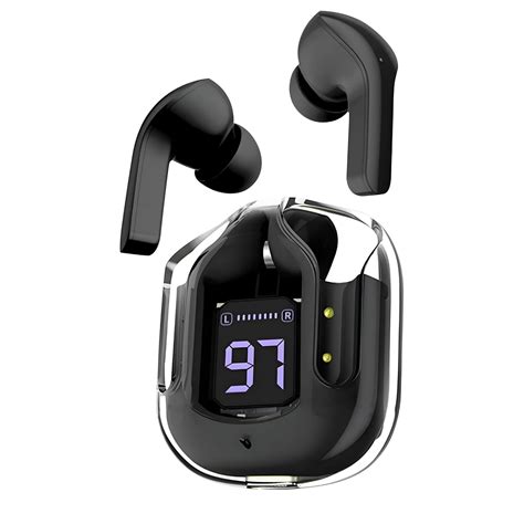 Transparent Digital Display True Wireless 5.0 Bluetooth ANC TWS Earpods ...