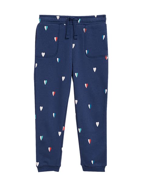 Buy Cotton Rich Heart Print Joggers at Marks & Spencer