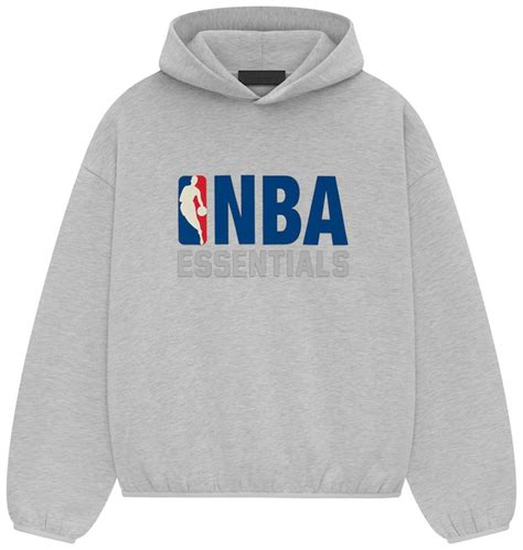 FEAR OF GOD ESSENTIALS NBA HOODIE LIGHT HEATHER