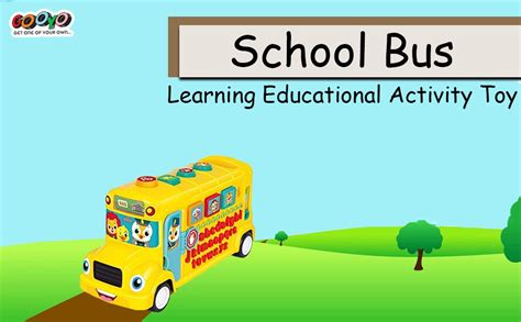 Buy Gooyo School Bus Learning ABCD Alphabet Educational Electronic ...