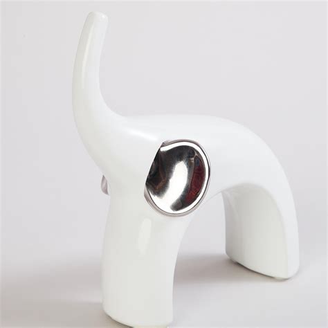 Buy Brighton Ceramic Elephant Figurine from Home Centre at just INR 1599.0