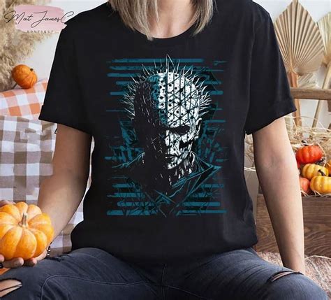 [BLACK] Vintage Style Movie Pinhead Halloween Trending Unisex T-Shirt ...