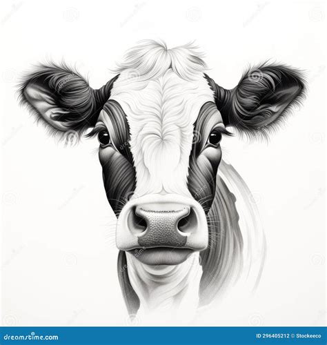 Realistic Cows Drawing