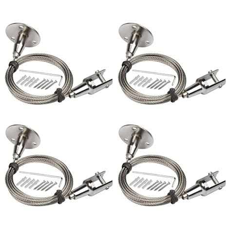 OTTFF 4 Pack 6.5 ft x 2 mm Ceiling Sign Hanger, Stainless Steel Picture ...