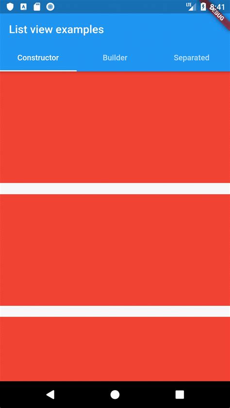 Flutter List View Design 的图像结果