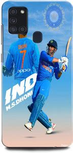 ORBIQE Back Cover for Samsung Galaxy A21s MS DHONI 7, MAHENDRA SINGH ...