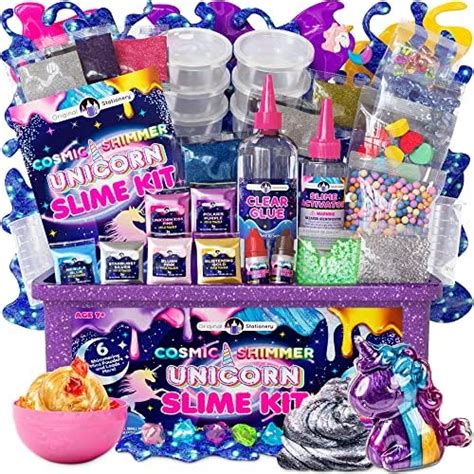 Original Stationery Cosmic Shimmer Unicorn Slime Kit, Slime Supplies to ...