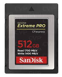 Sandisk 512 GB Extreme Pro Compact Flash Express Type B Card (SDCFE ...