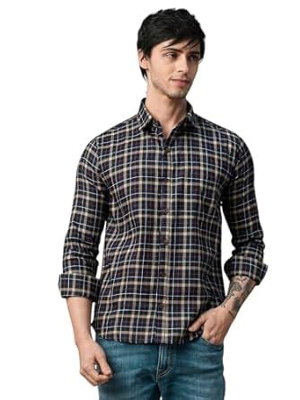 TB Trybuy.in Morphan Checked Men's Shirt Multicolour : Amazon.in ...