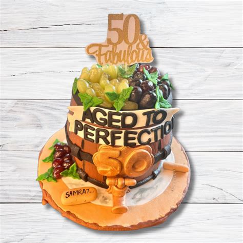 Grapes and Whiskey Barrel Cake for a 50th Celebration – Ginger Brown