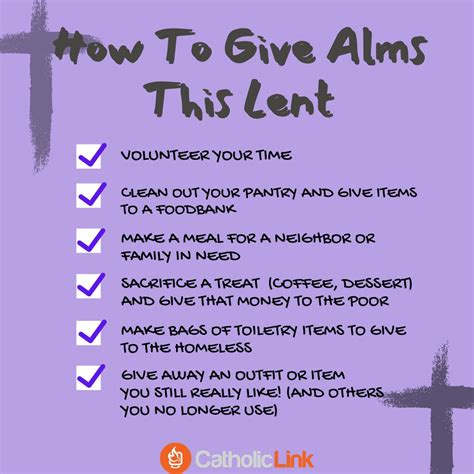 How To Give Alms This Lent - Catholic-Link