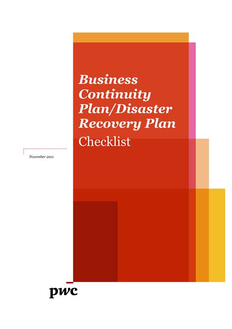 Image result for Disaster Recovery Plan Checklist Template