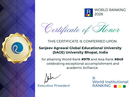 Quality Certificate / Accreditations Ranking
