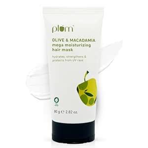 Plum Olive Fresh Hair Mask For Damaged Hair, With Olive Oil, Macadamia ...
